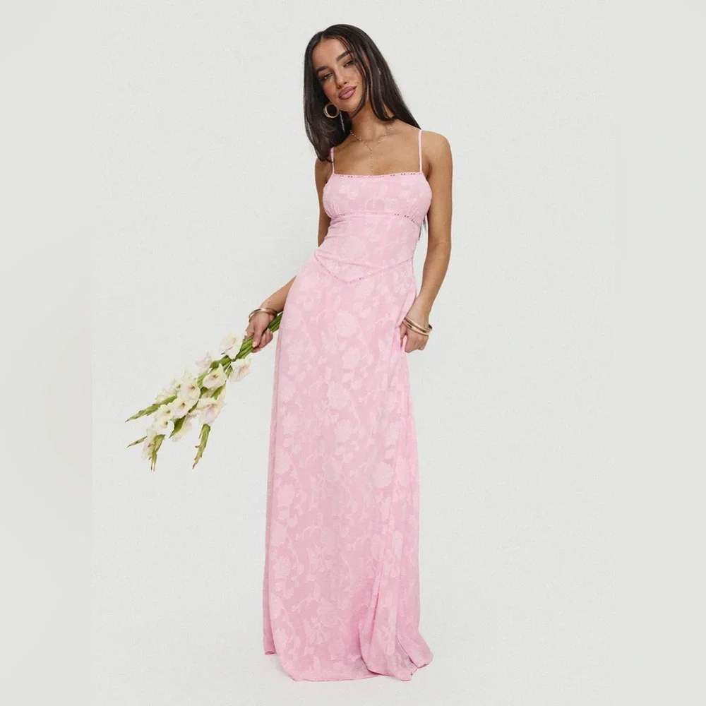 NWOT South of France Maxi Dress (Pink) - Picture 3 of 9